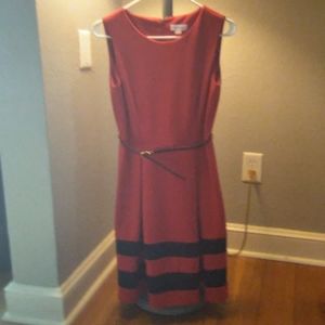 Red & Black Calvin Klein Dress Size 6p